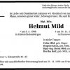 Mild Helmut 1908-1991 Todesanzeige